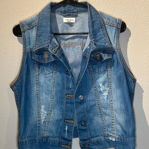 Denim Sleeveless Vest